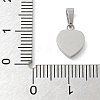 Ion Plating(IP) 304 Stainless Steel Micro Pave Cubic Zirconia Pendants STAS-Z107-02P-04-3