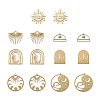  Jewelry 14Pcs 7 Style Brass Charms KK-PJ0001-26-11