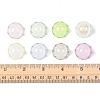 20Pcs UV Plating Acrylic Bead Caps OACR-FS0002-44-5