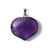 Natural Amethyst Pendants G-G956-D06-2