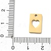 304 Stainless Steel Charms SA-CBA2714-04D-G-3