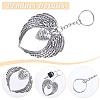 10Pcs Alloy Keychain KEYC-SP0001-02-6