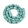 1 Strand Synthetic Turquoise Dyed Beads Strands G-FH0002-59A-3