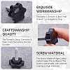 PP Plastic & Brass Plum Blossom Handle Nut DIY-SP0007-11B-5