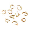 Brass Micro Pave Cubic Zirconia Hoop Earring Findings KK-PJ0001-06G-4