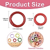 20Pcs Spray Painted Alloy Spring Gate Rings FIND-YW0017-97-3