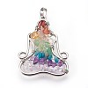 Natural & Synthetic Mixed Gemstone Chakra Pendants G-I212-01-2