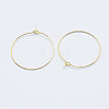 Long-Lasting Plated Brass Hoop Earrings Findings LS-KK-K204-179G-NF-2