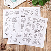 60 Patterns Non-woven Fabrics Water-soluble Embroidery Aid Drawing Sketch DIY-TAC0100-013-5