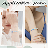Rubberized Style Imitated Silicone Acrylic Beads MACR-PA0001-06B-02-5