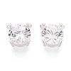 925 Sterling Silver Micro Pave Clear Cubic Zirconia Charms STER-N017-17C-S-2