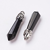 Natural Obsidian Pointed Pendants LS-G-P309-14-2