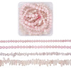 Kissitty 4 Strands 4 Style Natural Rose Quartz Stone Bead Strands G-KS0001-11-9