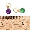 Dyed Natural Freshwater Shell Pendants PALLOY-JF05339-01-4