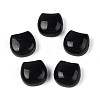 Natural Obsidian Cat Head Shape Beads G-T144-05D-1