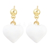 Brass Enamel Stud Earring EJEW-Z164-19G-7