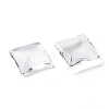 Transparent Glass Square Cabochons GGLA-S022-12mm-1