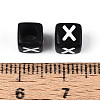 Initial Acrylic Horizontal Hole Beads OACR-ZX006-35X-3