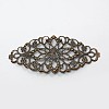 Mixed Red Copper Iron Filigree Big Pendants Lightweight DIY Jewelry Findings IFIN-X0011-2