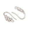 Brass Rhinestone Earring Hooks KK-C261-01E-P-2