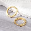 Brass Huggie Hoop Earrings EJEW-F245-06G-2