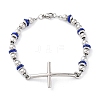 201 Stainless Steel Link Chain Bracelets BJEW-A032-01P-02-2