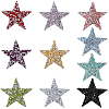 20Pcs 10 Colors Plastic Clothing Patches FIND-GF0008-92-1-1