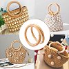 SUPERFINDINGS 2Pcs Wooden Bag Handles FIND-FH0004-62-6