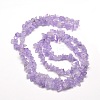 Natural Lavender Amethyst Chip Bead Strands X-G-M205-35-2