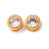 Brass Pave Cubic Zirconia Multi-Strand Links KK-C157-43G-1