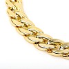 Cuban Link Gold CCB Plastic Chain Necklace for Men NJEW-JN00841-3