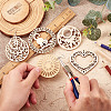 Cheriswelry DIY Wooden Dangle Earring Making Kits DIY-CW0001-16-12