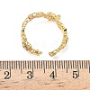 304 Stainless Steel Cubic Zirconia Cuff Open Rings for Women RJEW-Z122-02G-02-5