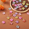 36Pcs 6 Colors Transparent Resin Pendants RESI-TA0001-52-5