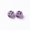 Opaque Medium Purple Acrylic Beads MACR-N008-42-C06-3