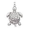 Antique Silver Plated Alloy Big Pendants ALRI-L046-M01-AS-1
