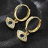 Brass Hoop Earrings EJEW-Z086-12G-2