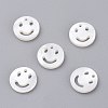 Natural White Shell Mother of Pearl Shell Charms LS-SSHEL-L018-002-1