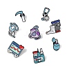 8Pcs 8 Styles Medical Theme Enamel Pins JEWB-CJ0003-62-8