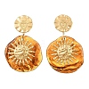 304 Stainless Steel & Resin Stud Dangle Earrings for Women SA-CBA717A-01G-01-2