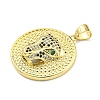 Brass Micro Pave Cubic Zirconia Pendants KK-K354-11B-G-2