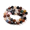 Natural Multi-Color Agate Beads Strands G-NH0021-A18-02-3