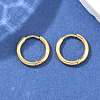 Ion Plating(IP) 304 Stainless Steel Huggie Hoop Earrings X-EJEW-F111A-14mm-G-4