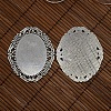 40x30mm Clear Oval Domed Glass Cabochon Cover for DIY Photo Alloy Cabochon Making DIY-X0112-AS-NF-4