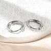 Tarnish Resistant 304 Stainless Steel Hoop Earrings EJEW-P177-P-07-4