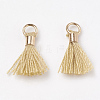 Polycotton(Polyester Cotton) Tassel Pendant Decorations FIND-S275-06G-1