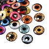 Printed Transparent Glass Cabochons GL-CBAA22A-12-3