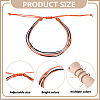 Waxed Cord Multi-strand Braided Bracelets for Women Men BJEW-WH0031-027-2