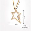 Chic Star Pendant Necklace with Colorful Hollow Design DO4005-4-1