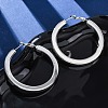 304 Stainless Steel Hoop Earrings for Women EJEW-A125-33S-1